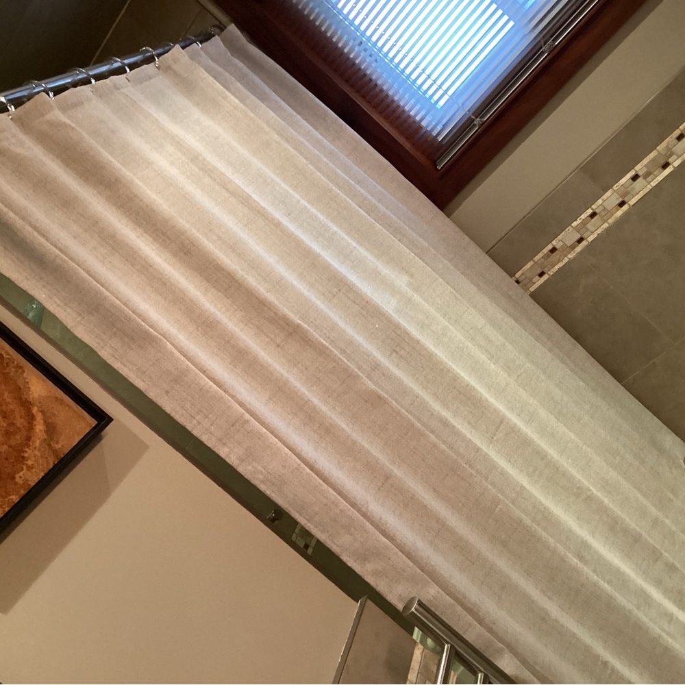 Elegant Cream Shower Curtain